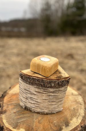 Wooden Candle Holder 01