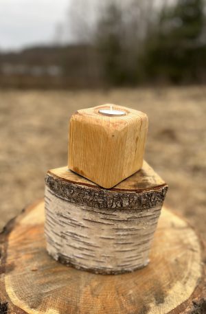 Wooden Candle Holder 02