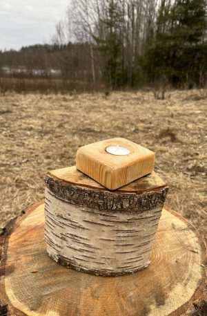 Wooden Candle Holder 03