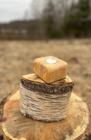 Wooden Candle Holder 07