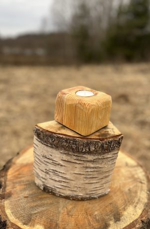 Wooden Candle Holder 11