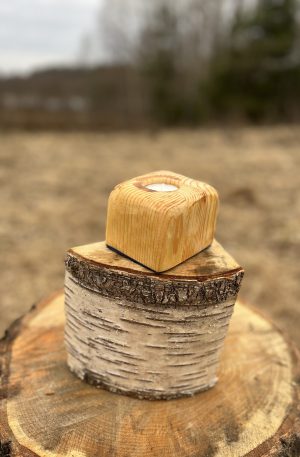 Wooden Candle Holder 14