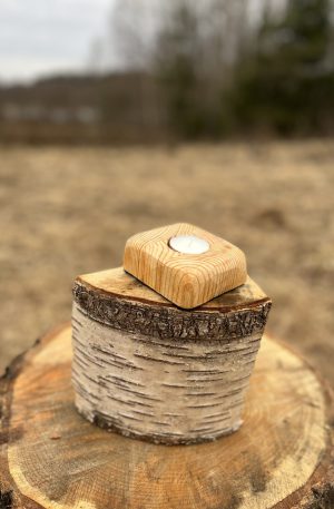 Wooden Candle Holder 15