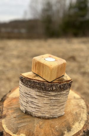 Wooden Candle Holder 16