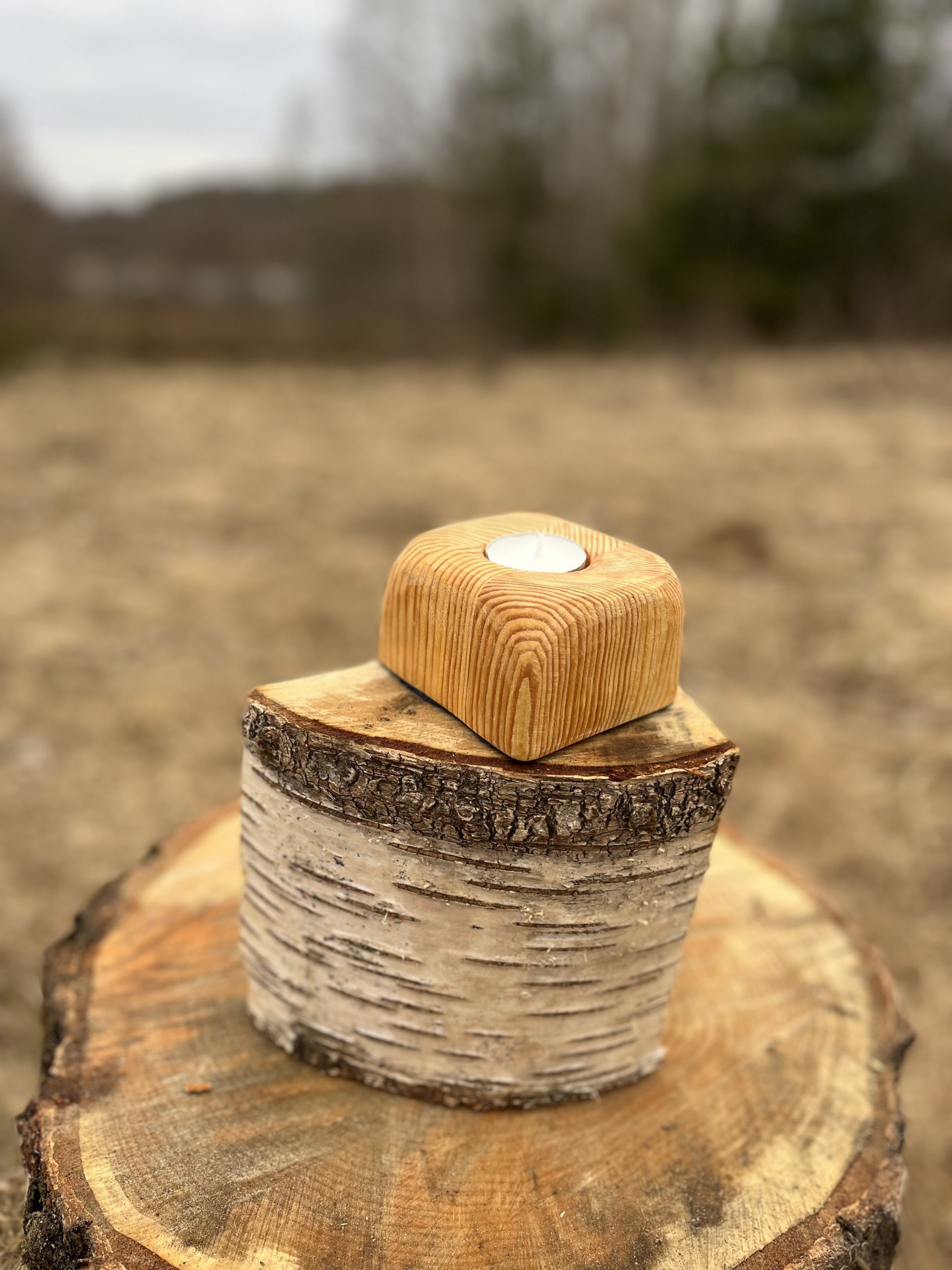 Wooden Candle Holder 17