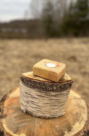 Wooden Candle Holder 18