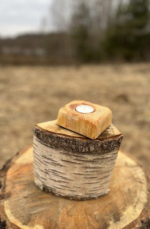 Wooden Candle Holder 19
