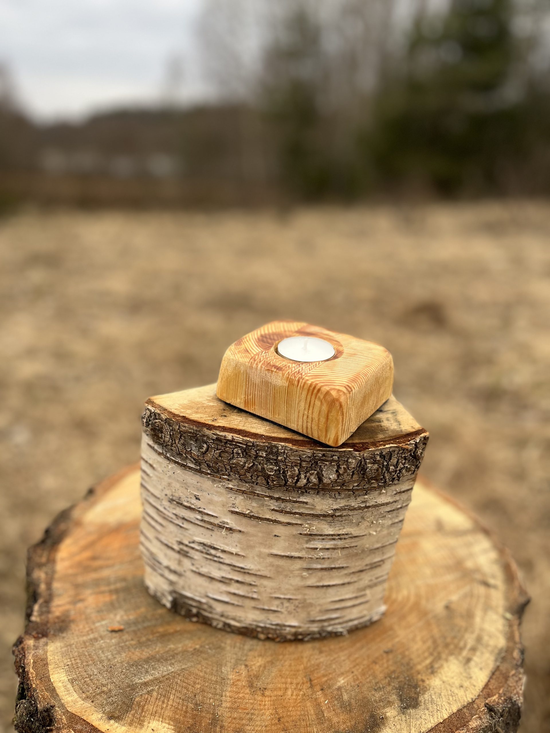 Wooden Candle Holder 19