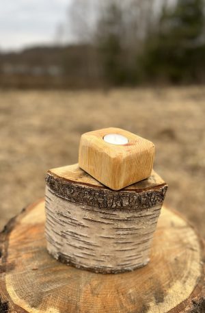 Wooden Candle Holder 20