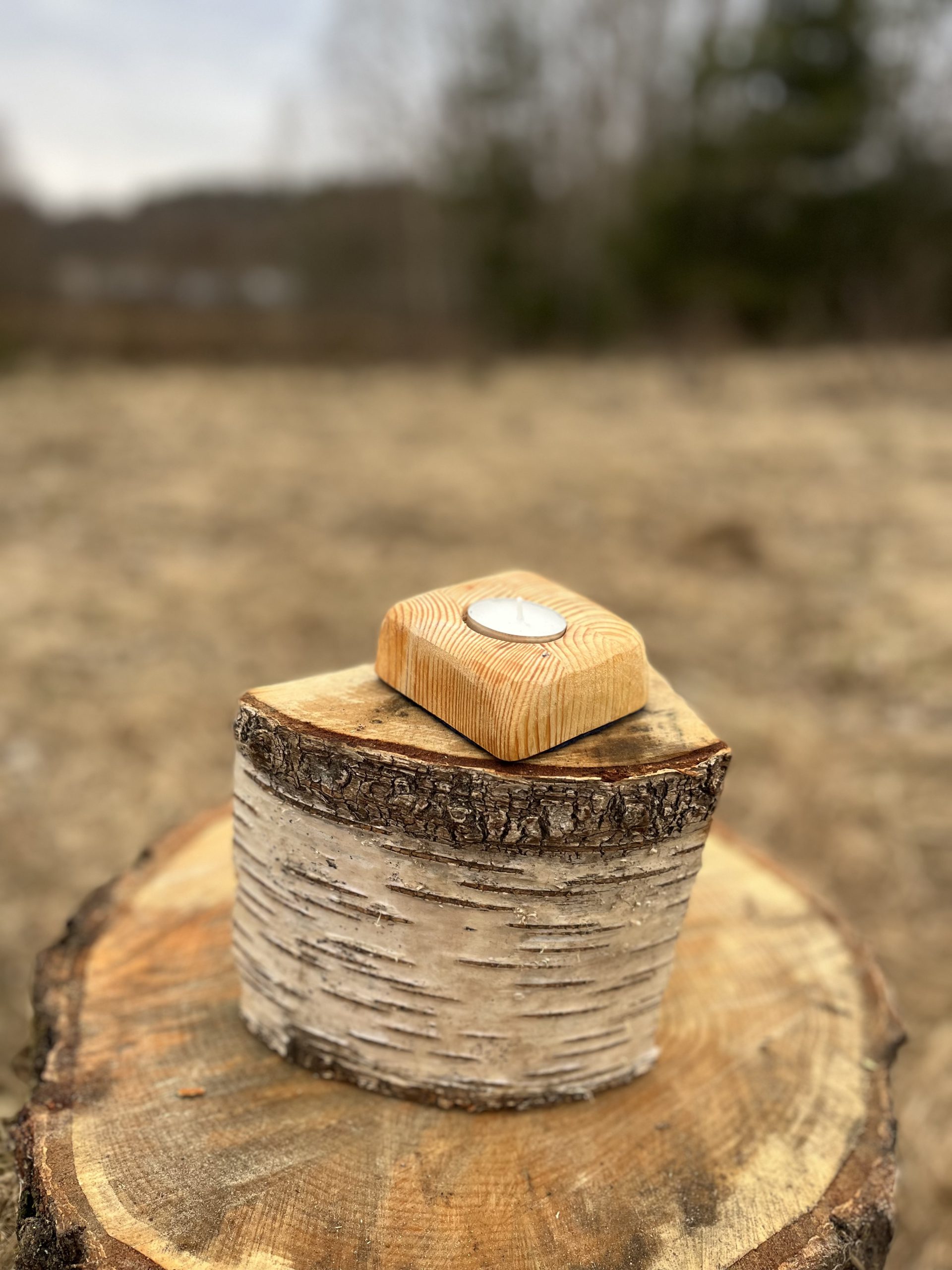 Wooden Candle Holder 23