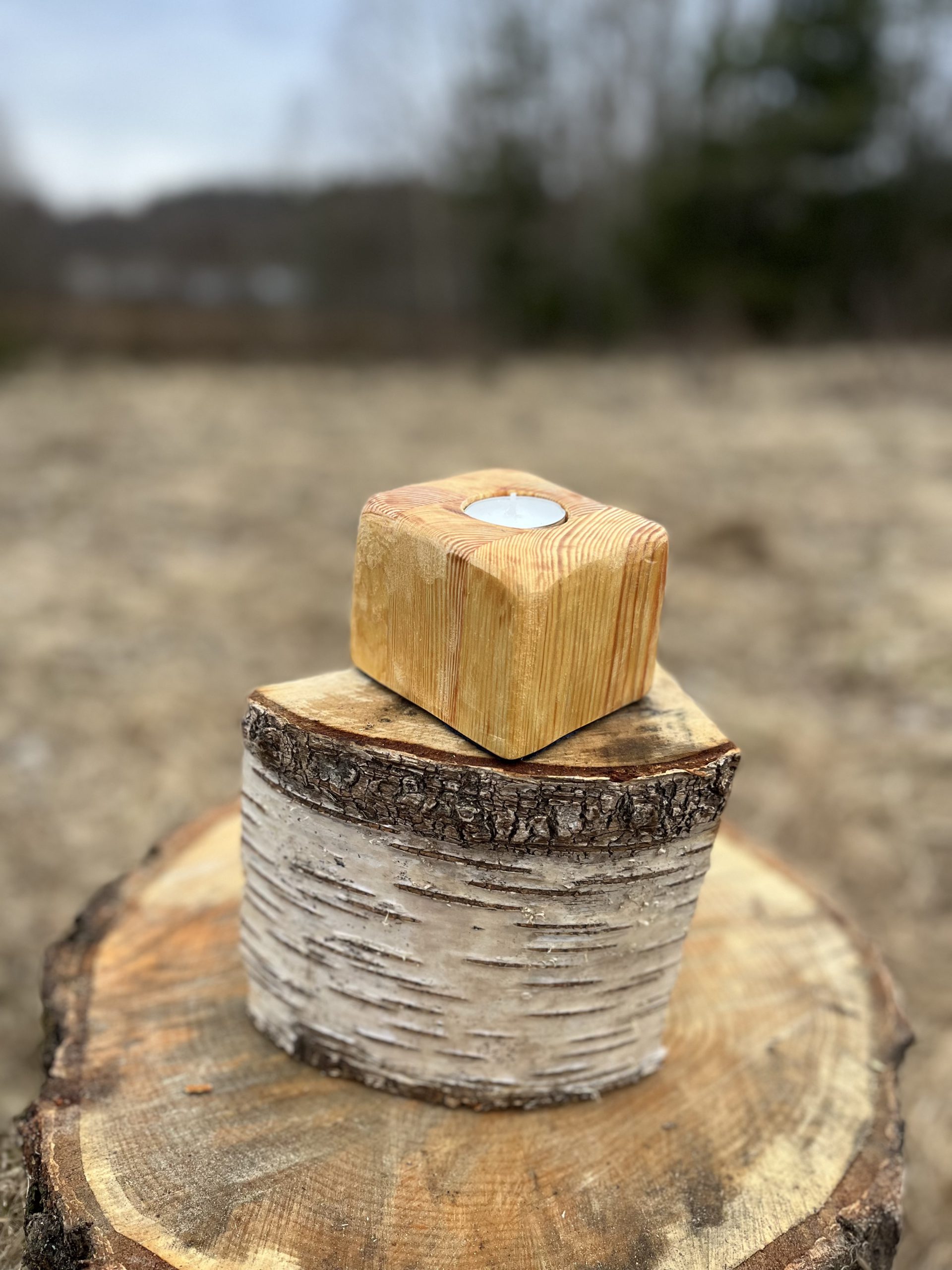 Wooden Candle Holder 29