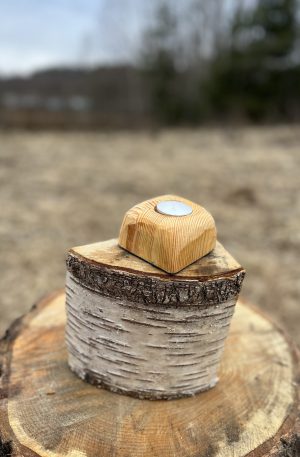 Wooden Candle Holder 30