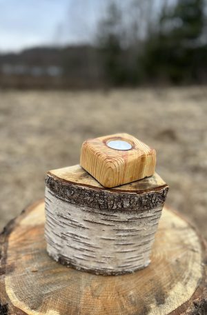 Wooden Candle Holder 32