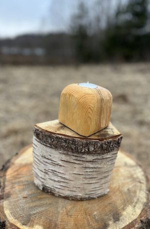 Wooden Candle Holder 36