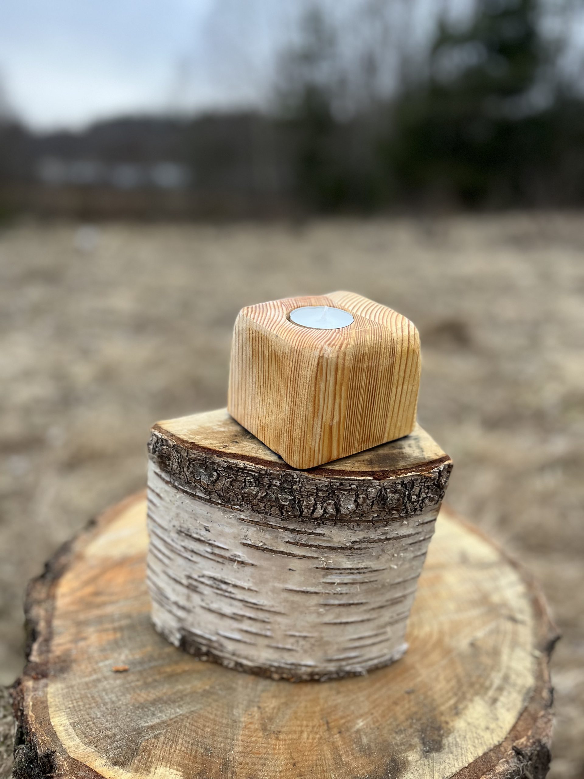 Wooden Candle Holder 39