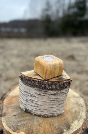 Wooden Candle Holder 48